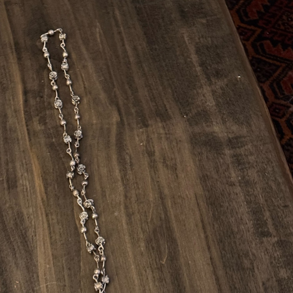 King Baby Sterling Silver ‘Rosary’ Necklace - Picture 2 of 10